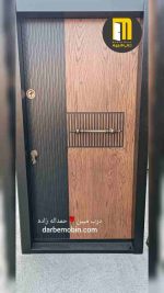 درب ضدسرقت ترکیبی بلوط مدرن CNC رنگ