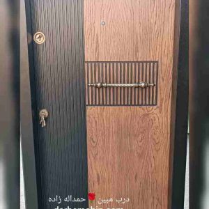درب ضدسرقت ترکیبی بلوط مدرن CNC رنگ