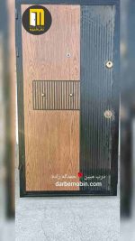 درب ضدسرقت ترکیبی بلوط مدرن CNC رنگ - Image 2