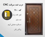 درب ضدسرقت راش سی ان سی رنگ CNC کد 110 - Image 2