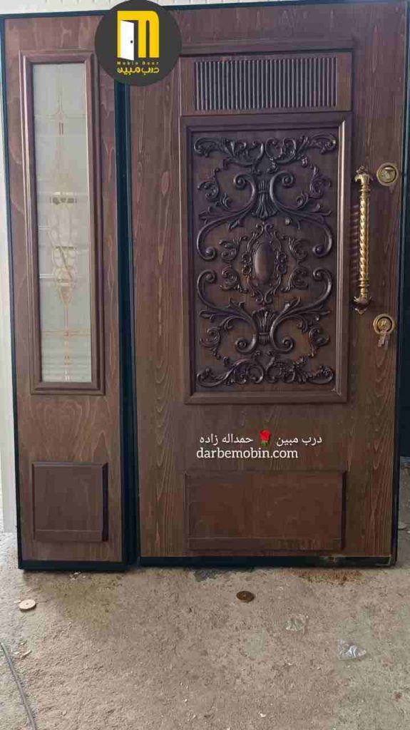 درب ضدسرقت (لابی) شیشه خور راش کد 154