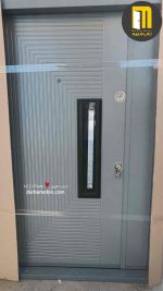 درب ضدسرقت راشین (لابی) یکونیم لنگه رنگ CNC - Image 2