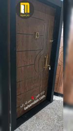درب ضدسرقت راش CNC رنگ پشت CNC رنگ - Image 3