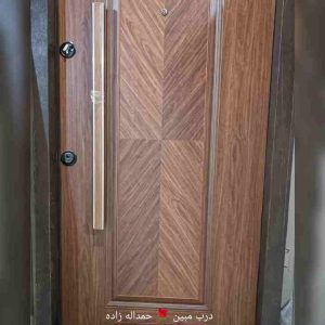 درب ضدسرقت تک قاب بلوط پشت CNC
