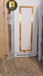 درب استیل دار  CNC رنگ و پی وی سی /استیل خور / 5میل و 8 میل