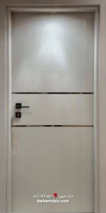 درب اتاق خواب مدرن جدید 5میل و 8میل CNC PVC پی وی سی - Image 2