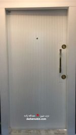 درب ضدسرقت سفید جدید مدرن PVC CNC