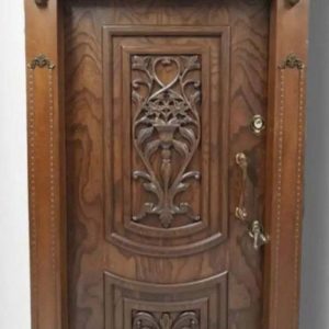 درب ضدسرقت دوقاب منبط برجسته راش جدید کد 866