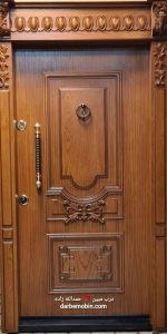 درب ضدسرقت دوقاب راش برجسته جدید کد 852 - Image 2