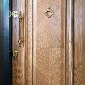 درب ضدسرقت تک قاب بلوط برجسته مدرن جدید کد 842