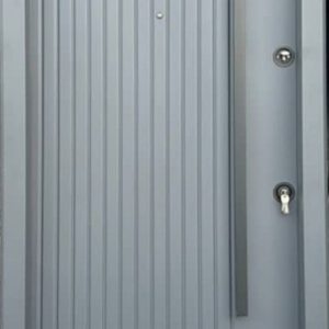 درب ضدسرقت روی فلز آیلین شیاری طوسی مدرن جدید کد 818