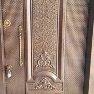 درب ضدسرقت روی فلز دوقاب وارداتی مسی جدید مدرن کد 810