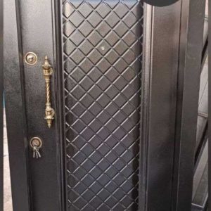 درب ضدسرقت روی فلز تک قاب حصیری جدید مدرن کد 802