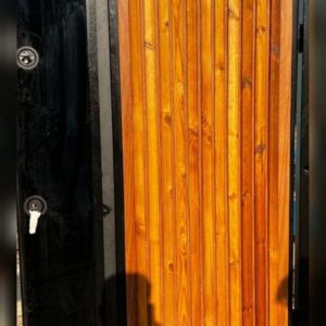 درب ضدسرقت ترمو جدید برجسته شیاری شیشه سکوریت مدرن کد 772