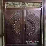درب لابی روی فلز مدرن درب ضدسرقت لابی دولنگه جدید کد 720 - Image 2
