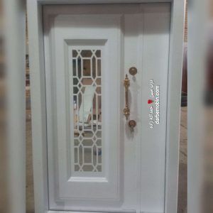 درب لابی روی فلز مدرن درب ضدسرقت لابی یکونیم لنگه جدید کد 716