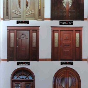 درب لابی راش بلوط مدرن درب ضدسرقت لابی جدید کد 708