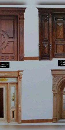 درب لابی مدرن راش بلوط درب ضدسرقت لابی جدید کد 704