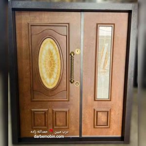 درب لابی مدرن راش درب ضدسرقت لابی جدید یکونیم لنگه کد 682
