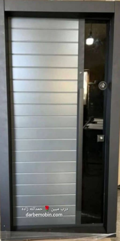 درب ضدسرقت سی ان سی CNC رنگ شیشه خور کد 522